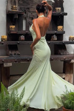 Halter Deep VNeck Party Dress