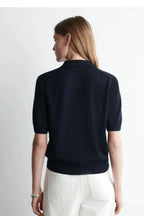 Short Sleeve Polo Cardigan