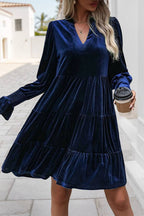 Vintage Velvet A-Line Dress