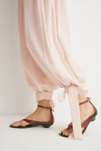 Elegant Loose Tie Harem Pants