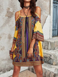 Mónica Minimalist Colorful Boho Summer Dress Elevated Occasion Wear