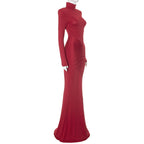 Red Rose Maxi Dress Red