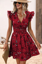 Feeling Like Love Printed Flare Mini Dress - 5 Colors