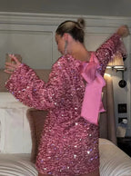 Endora Glitter Dress for Women Cocktail Hour Style