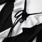 Ruffle Charm 2.0 Mini Dress Black