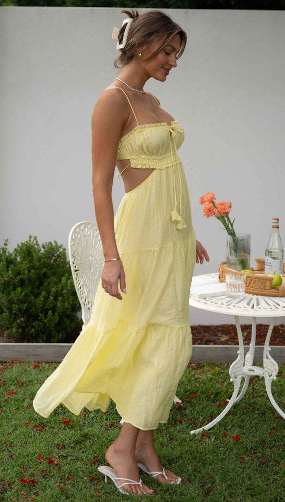 Saz Maxi Dress Yellow