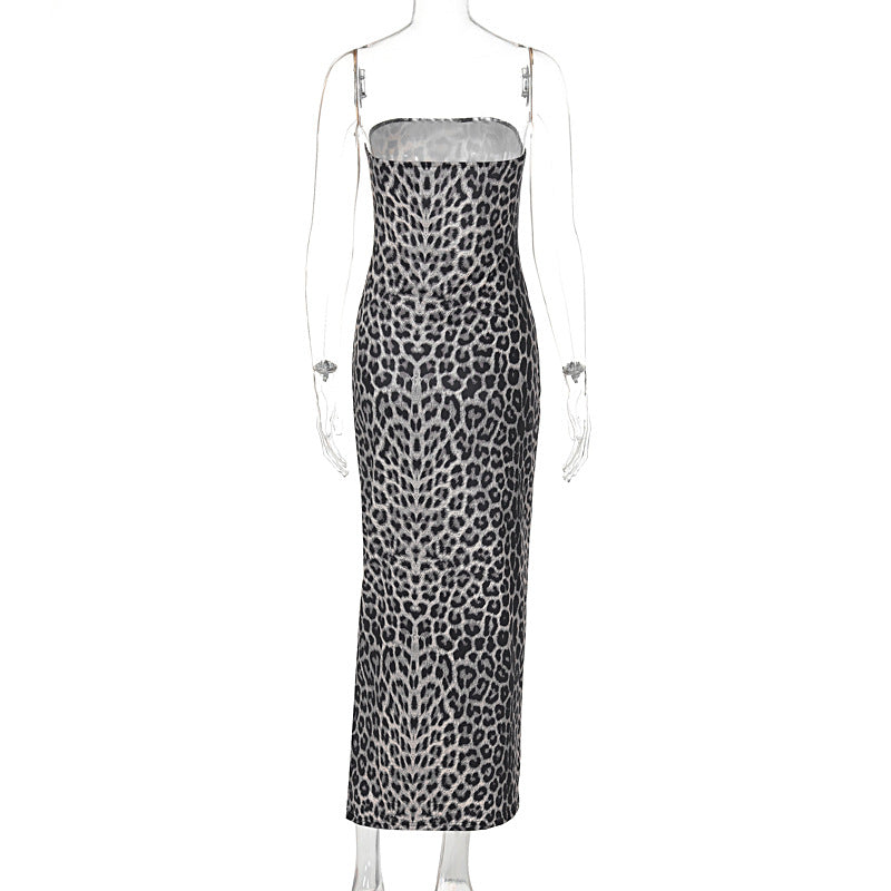 Severus Slit Dress Brown