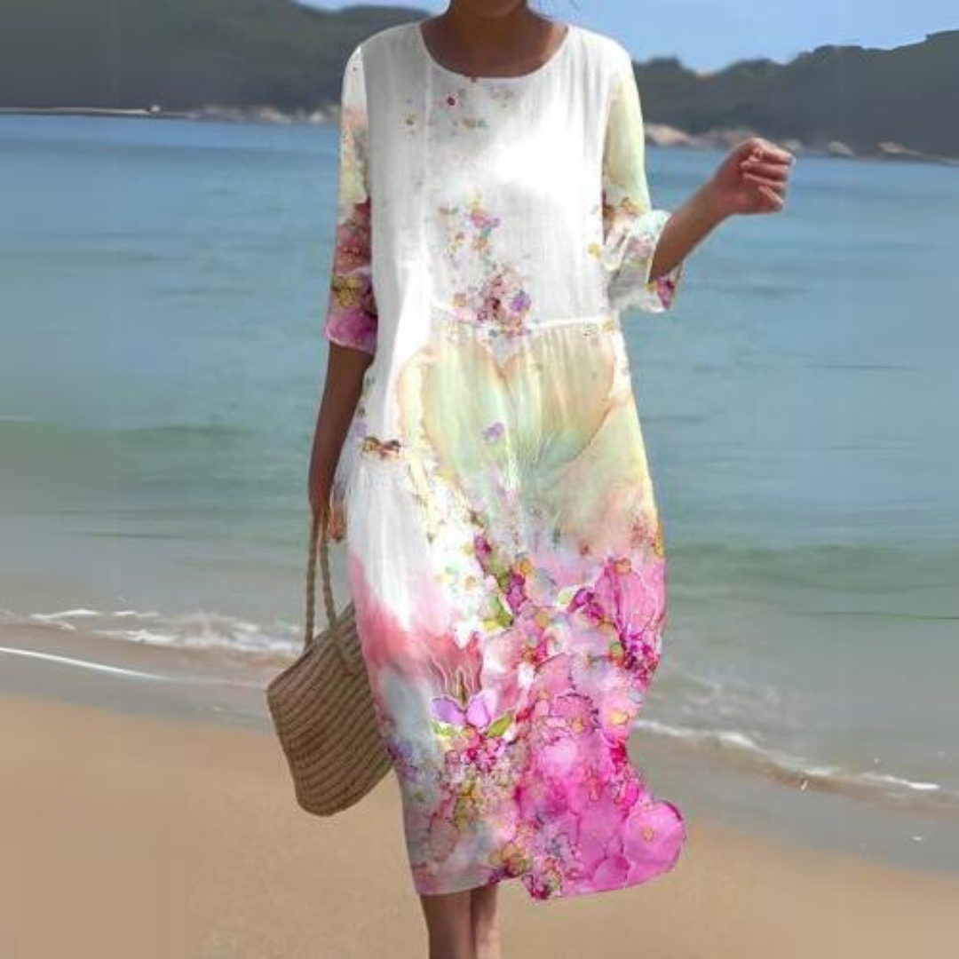 Jasmine Exclusive Women's Formal Dress with Floral Print Statement Occasion Edit