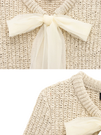Jazmyne Bow Knit Cardigan