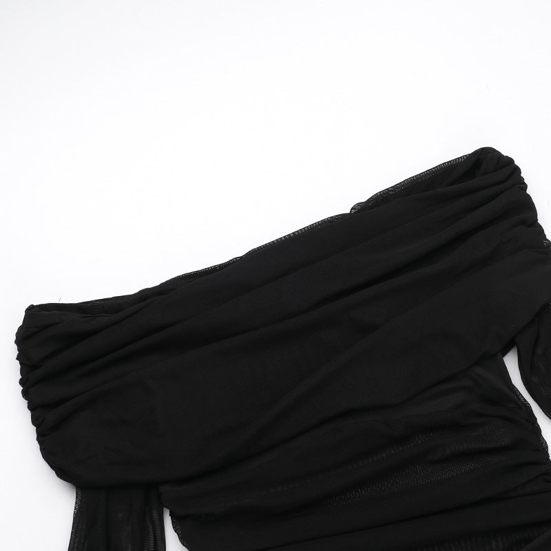 Alisha Off Shoulder Dress Black