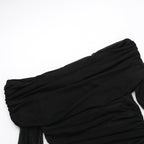 Alisha Off Shoulder Dress Black