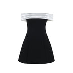 Dublin 2.0 Off Shoulder Mini dress Black