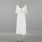 Fae Off Shoulder Dress White