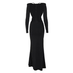 Gracing Date Bodycon Dress Black