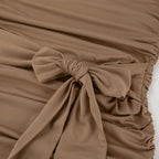 Mocha Mousse Mini Dress Brown