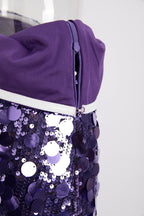 Sparkly Babe Midi Dress Purple
