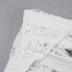 Reverie Off Shoulder Dress White