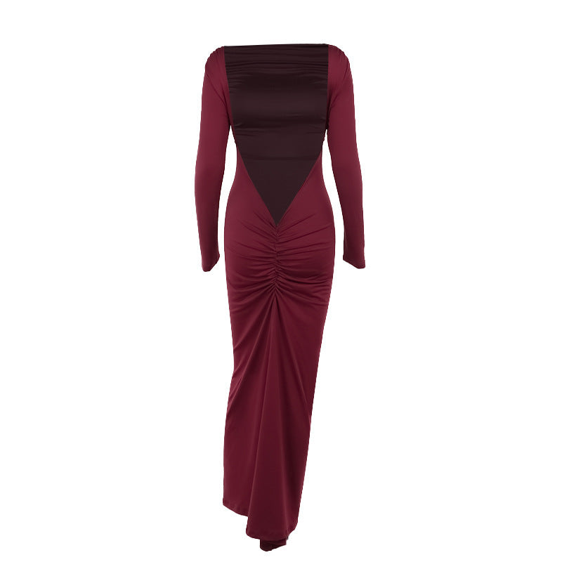 Mulberry Maxi Dress Maroon