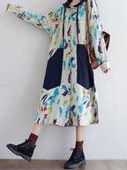 I believe in love Hooded Jacket Style Midi Dress