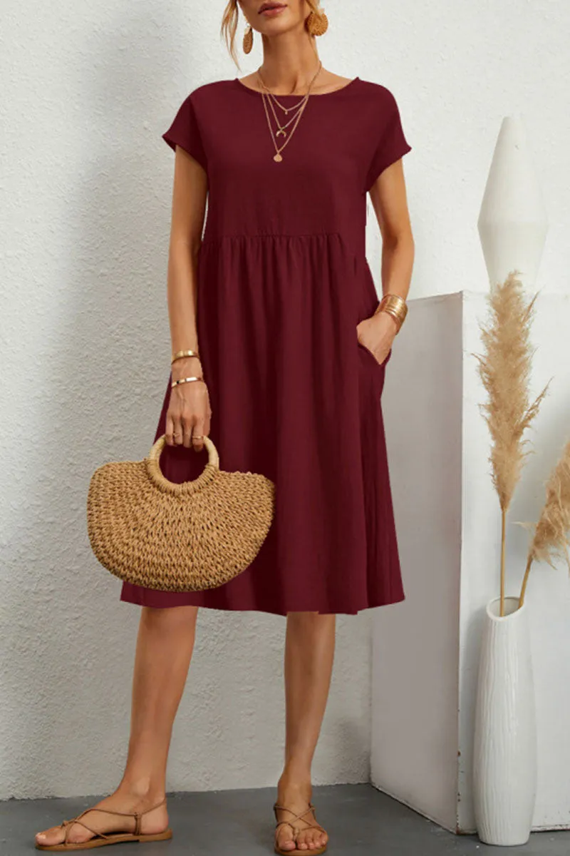 Lydia Timeless Women's Casual Colorful Dress Evening Wear Edit