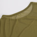 Marysh Mesh Bodycon Dress Yellow