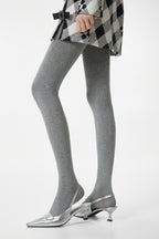 High Waist Knit Moisture Wicking Compression Tights