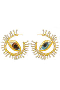 Vintage Evil Eye Tassel Earrings
