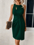 Gabriella Exclusive Sleeveless Round Neck Mini Dress Designer Edit
