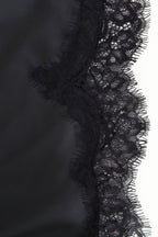 Alluring Asymmetric Lace Trim Fitted Mini Dress