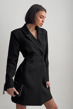 Fitted Blazer Midi Dress