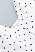 V-Neck Polka Dot Bustier Corset