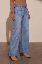 High Waist Wide Leg Vintage Jeans