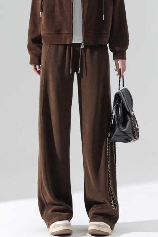 Fleece Lined Relaxed Knit Pants