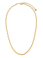 Textured Wave Chain Necklace