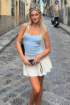 Color Block Strapless Bodycon Mini Dress