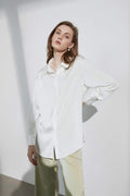 Business Essential Ivory Silky Blouse