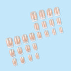 Shining White Edge French Manicure