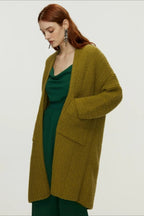 Longline Cable Knit Cardigan