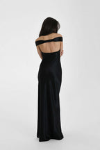 Elegant Mermaid Satin Off Shoulder Formal Dress