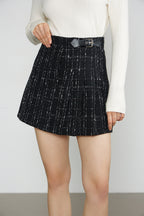 Fajr Black Pleated Skirt