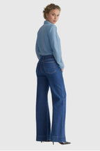 Wide Leg Stretch High Waist Relaxed Jeans