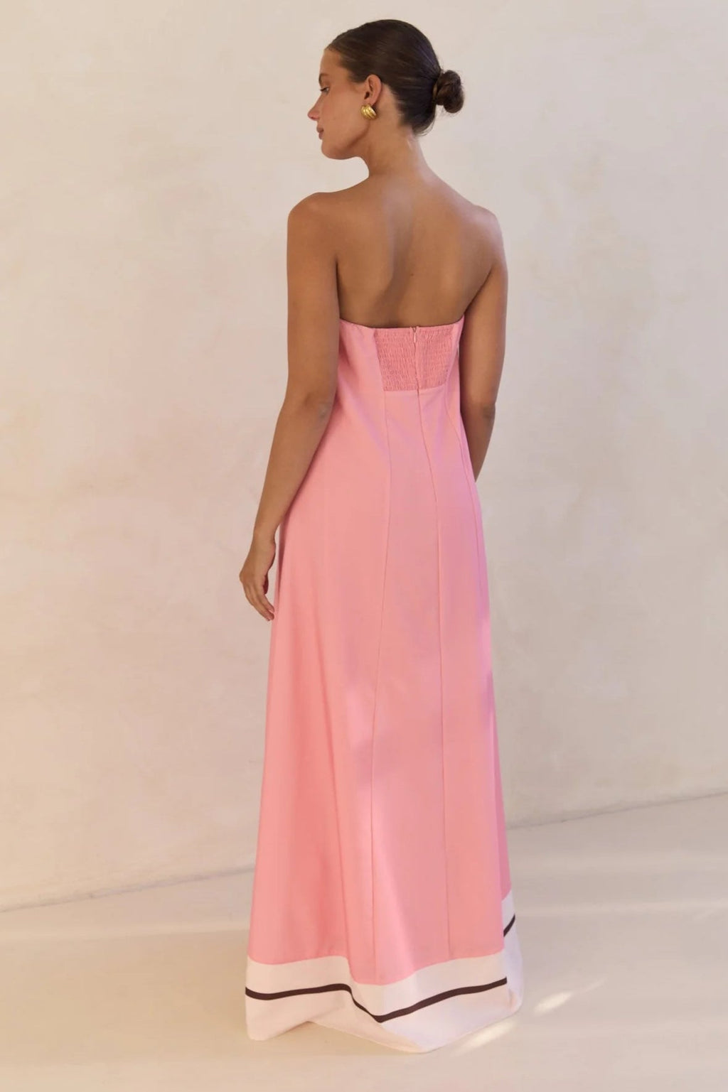 Strapless Printed Off Shoulder Maxi Boho Dress