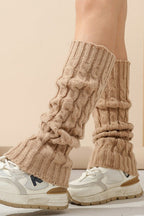 Cable Knit Chunky Slouchy Boot Leg Warmers