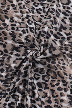 Chic Leopard Print Spaghetti Strap Maxi Dress