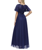 A Line Empire Elegant Party Wear Prom Dress