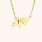Heartfelt Initial - Gold Letter Necklace