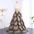 Ruffles Ball Gown Tulle Evening Dress Customized