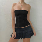Strapless Corset White Off-Shoulder