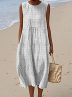 Iris Elegant Sleeveless Womens Dress with Contemporary Everyday Styling