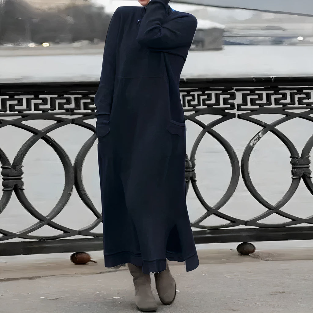 Zulema Elevated Warm and Casual Maxi Dress Premium Wardrobe Essential